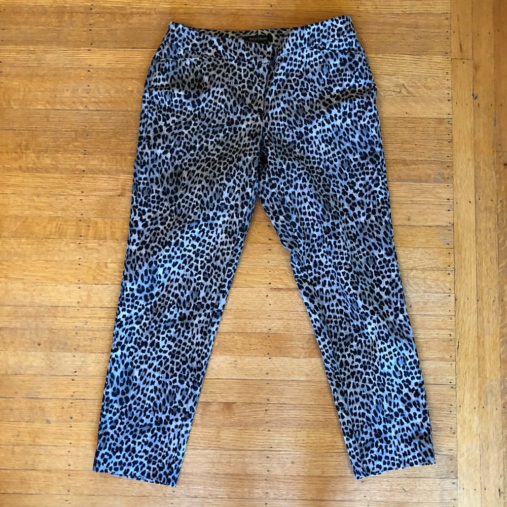 White House Black Market Cheetah Print Pant Slacks